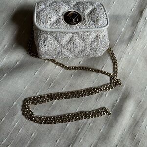 Kate Spade Natalia Sequin Tweed Micro Crossbody to Belt Bag